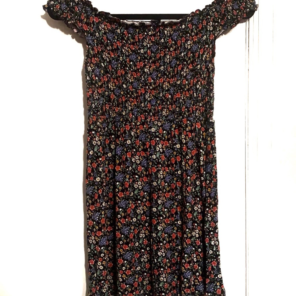 Forever 21 floral off the shoulder mini